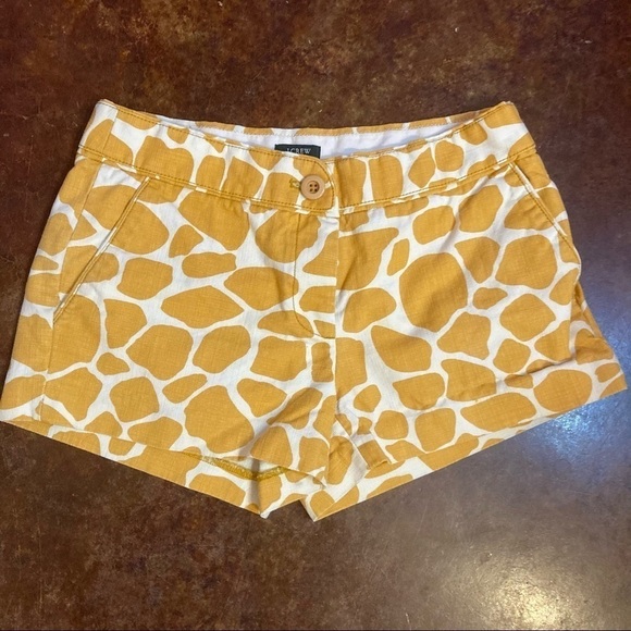 J. Crew Giraffe Print Shorts - Picture 1 of 3
